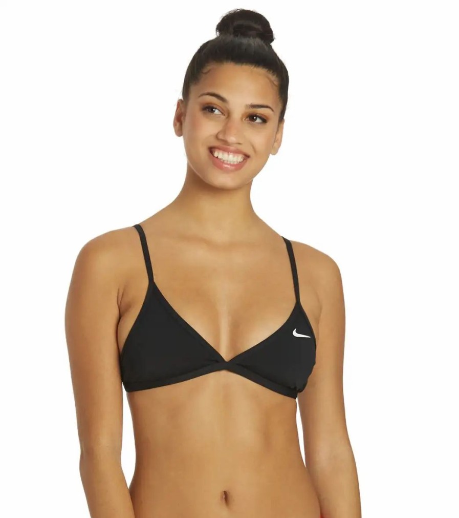 * Nike Women'S Hydrastrong Solid Tie Back Bikini Top | Women'S