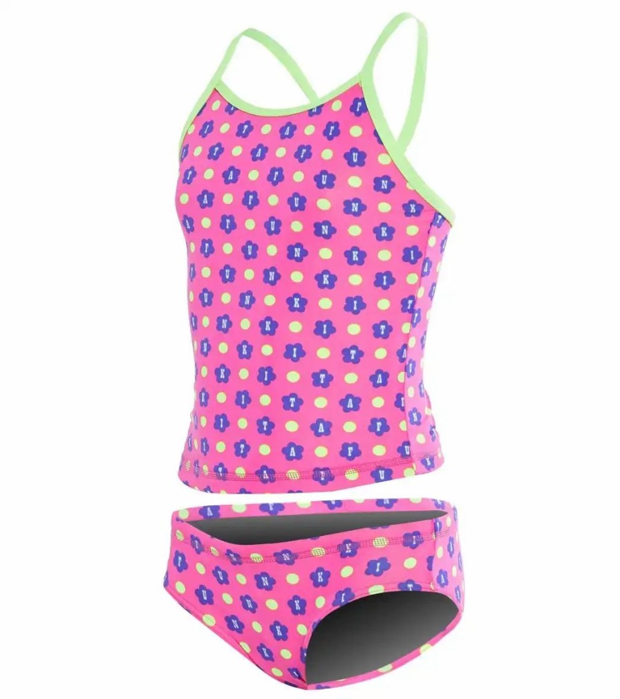 * Funkita Toddler Girls' Daisy Dots Tankini Set | Girls'