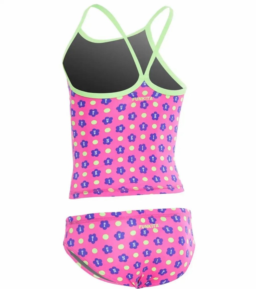 * Funkita Toddler Girls' Daisy Dots Tankini Set | Girls'