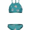 * O'Neill Girls' Chan Floral Braided High Neck Swim Set (Little Kid, Big Kid) | Girls'