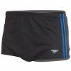 * Speedo Solid Poly Mesh Square Leg Swimsuit | Men'S