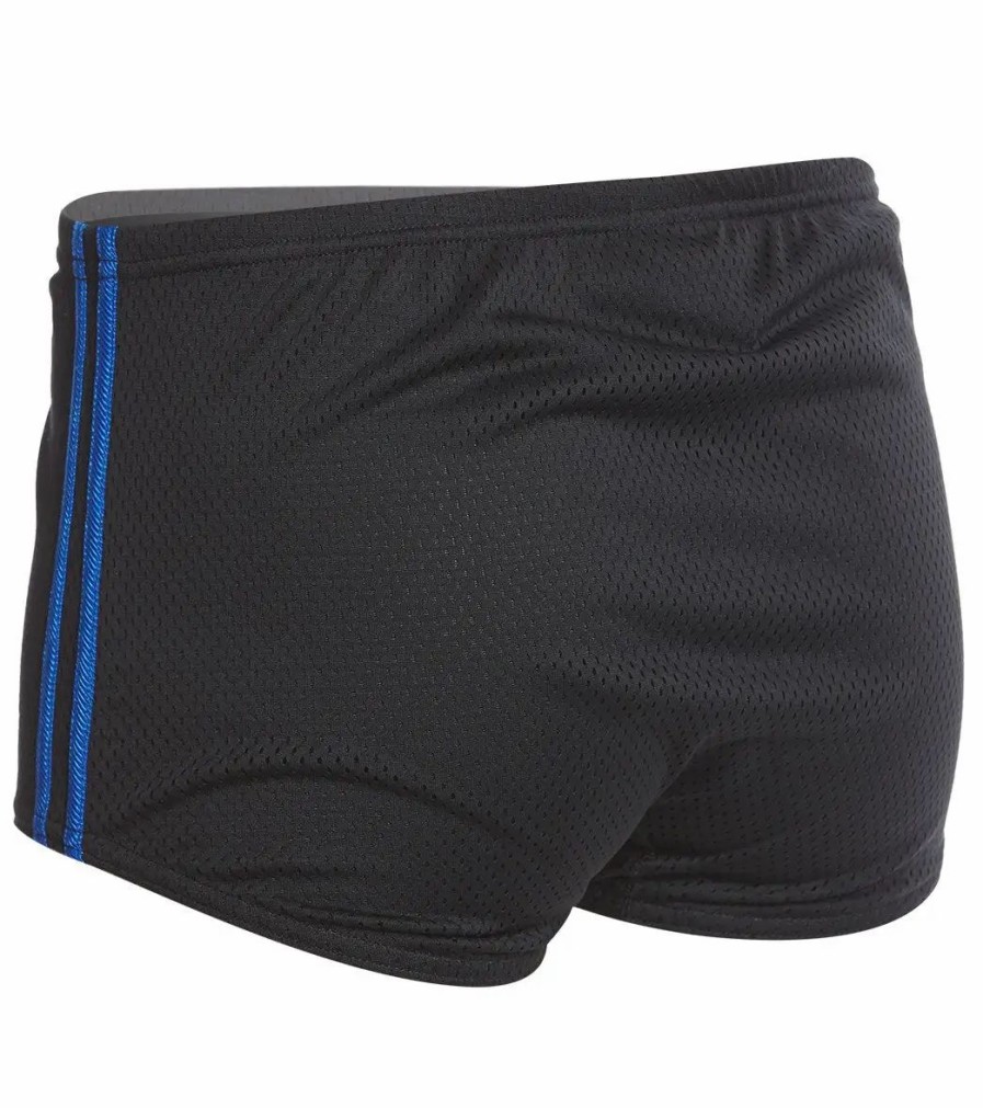 * Speedo Solid Poly Mesh Square Leg Swimsuit | Men'S