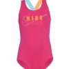 * Nike Girls' Reflect Logo Crossback One Piece Swimsuit | Girls'