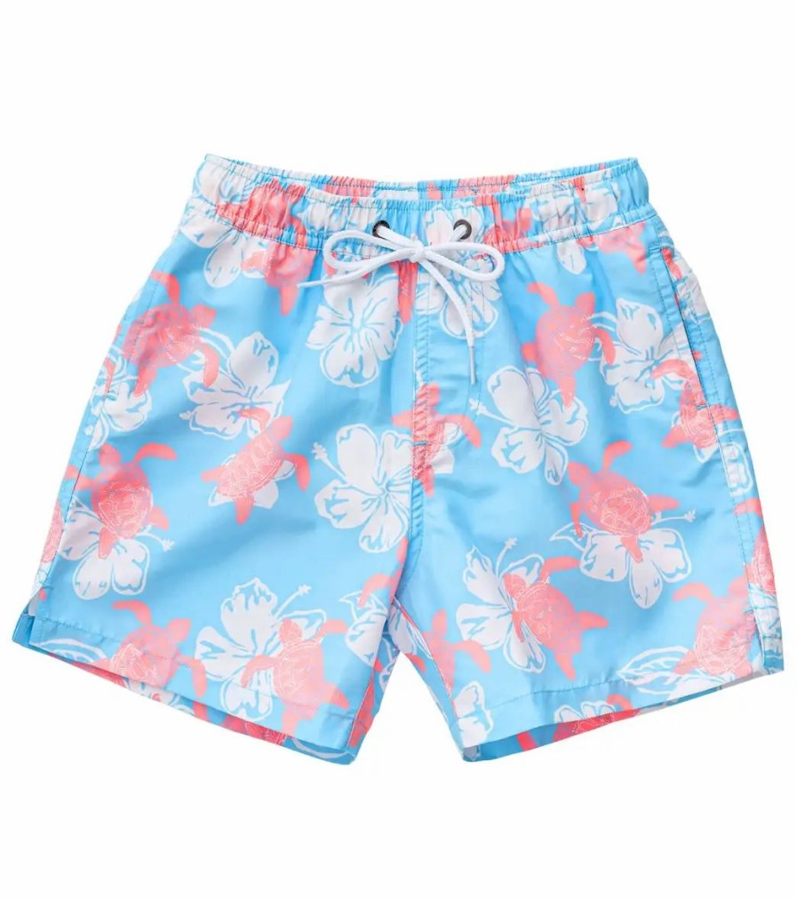 * Snapper Rock Boys' Turtle Tide Volley Board Short (Toddler, Little Kid, Big Kid) | Boys'