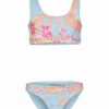 * Roxy Girls' Funny Childhood Bralette Bikini Set (Toddler, Little Kid) | Girls'