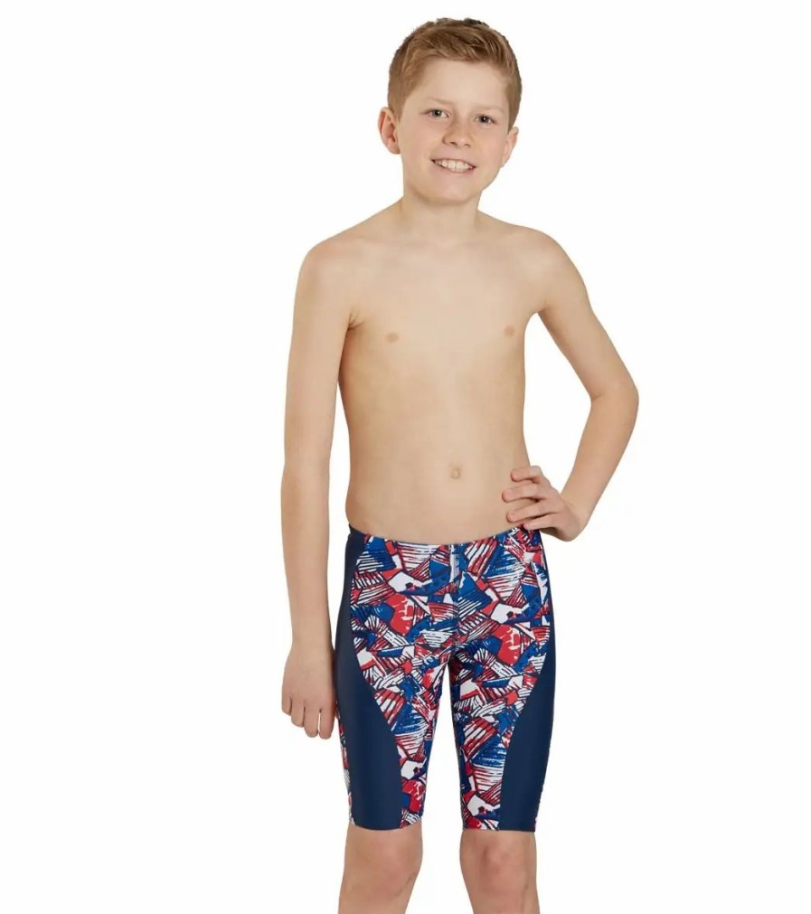 * Sporti Tribal Graffiti Splice Jammer Swimsuit Youth (22 28) | Boys'